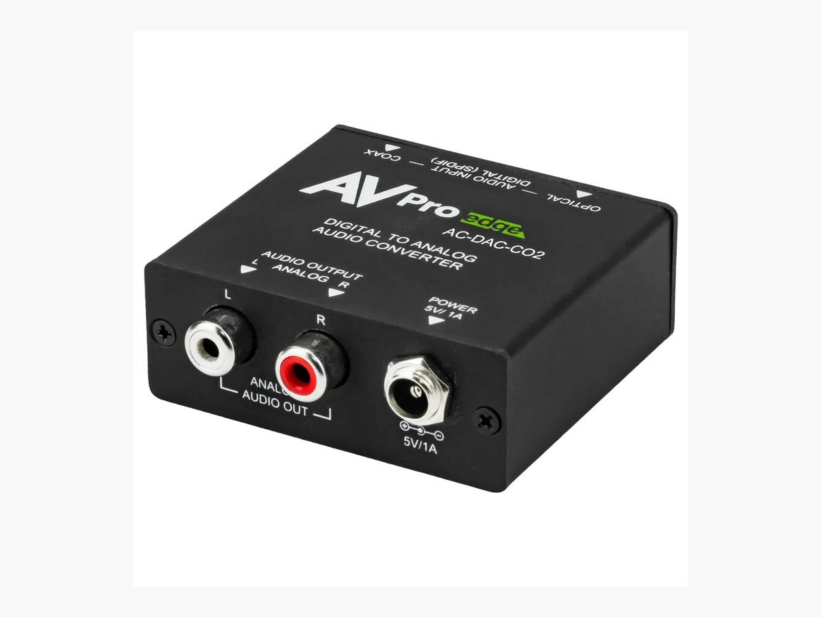 AVPRO EDGE ACDACC02 Digital to Analog Audio Converter - Precision and Clarity