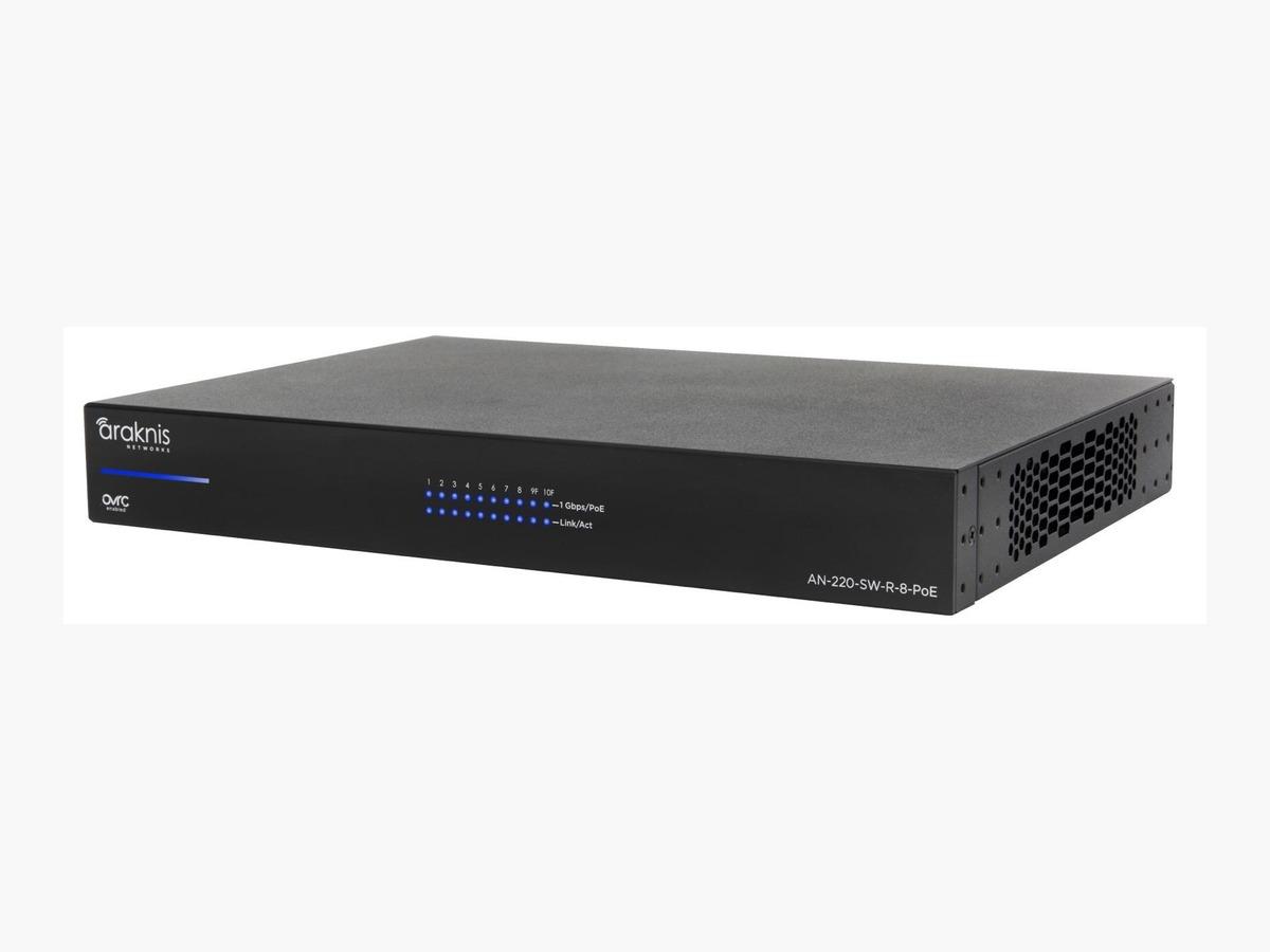 Araknis Networks AN220SWR8POE 220 Series Switch with PoE+ Power and Control