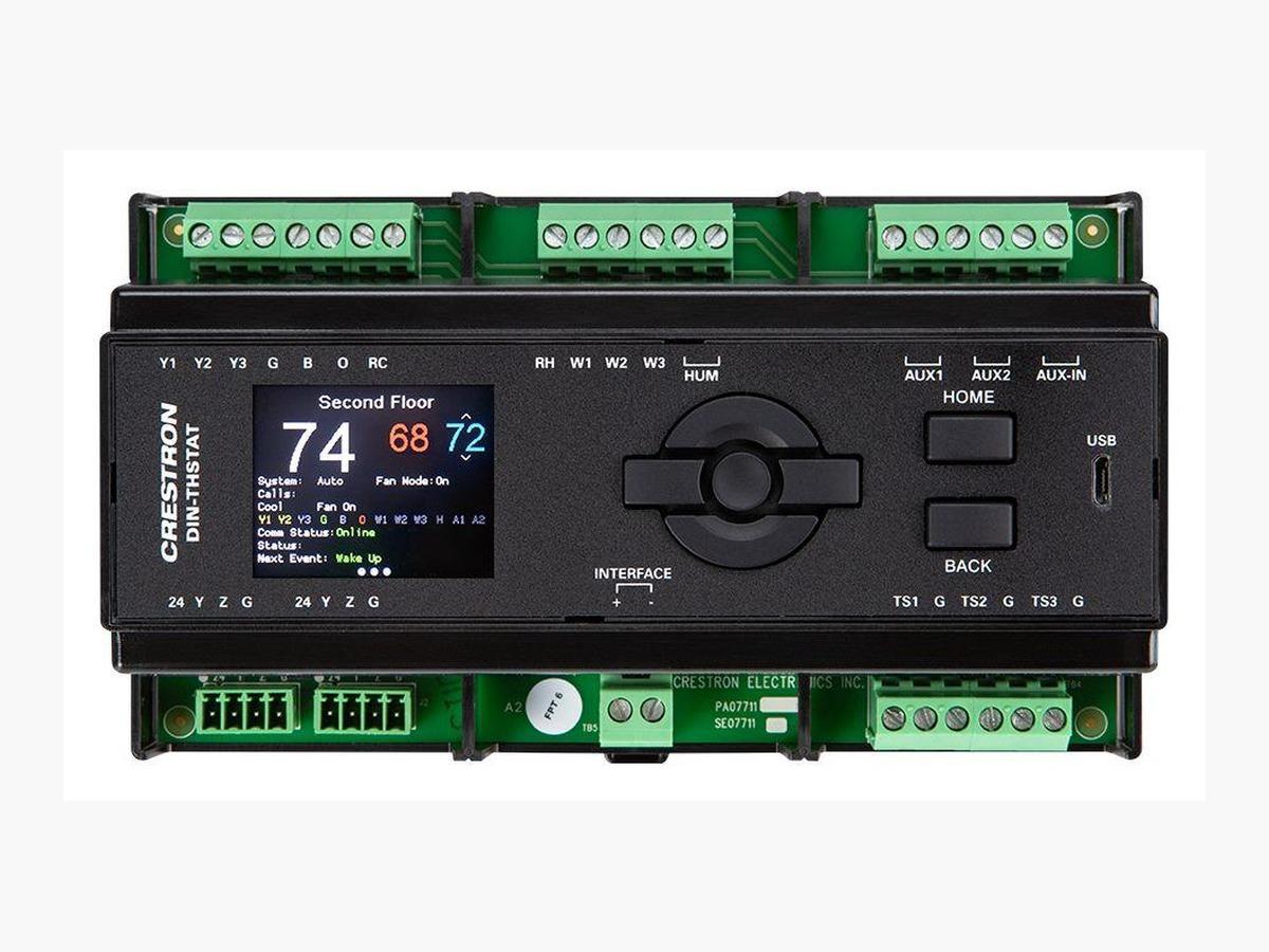 Crestron DINTHSTAT Heating, Cooling, Humidity DIN Rail Mount Thermostat