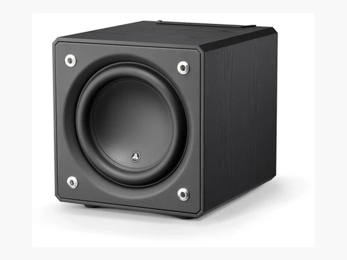 JL Audio E110 Subwoofer: Precision Bass Experience Black Ash