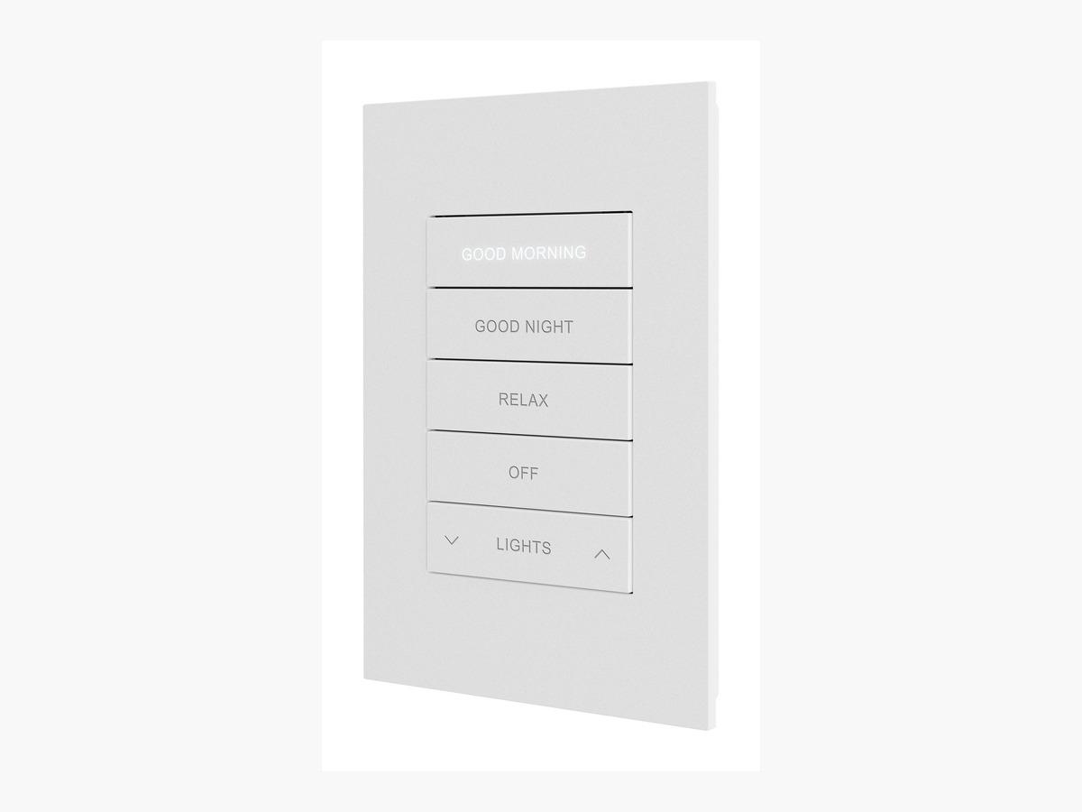 Crestron HZ2KPCNWENGRAVED Horizon 2 Keypad with Cresnet Control in White