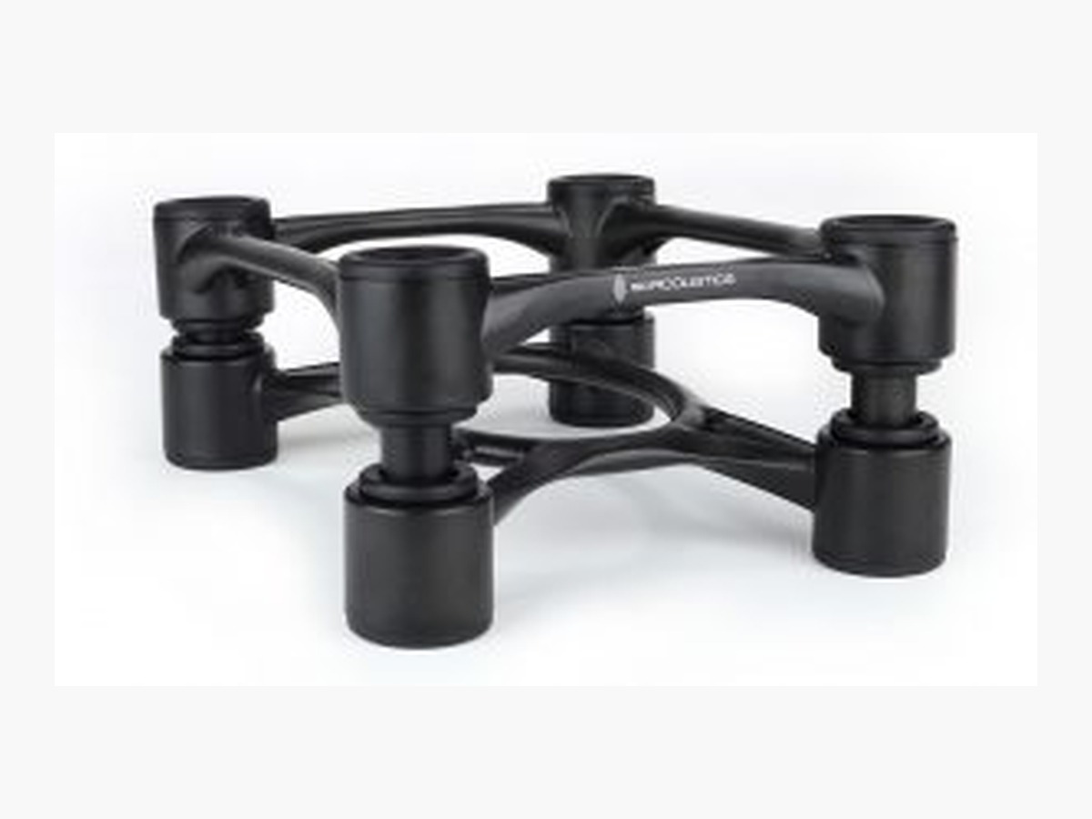 IsoAcoustics ISOAPERTA200BL - Premium Speaker Isolation Stands