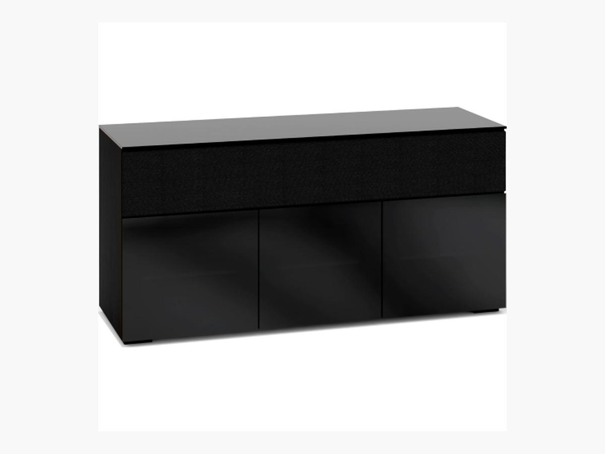 Salamander Designs OSLO339 AV Credenza with Integrated Speaker Cabinets - Black Oak